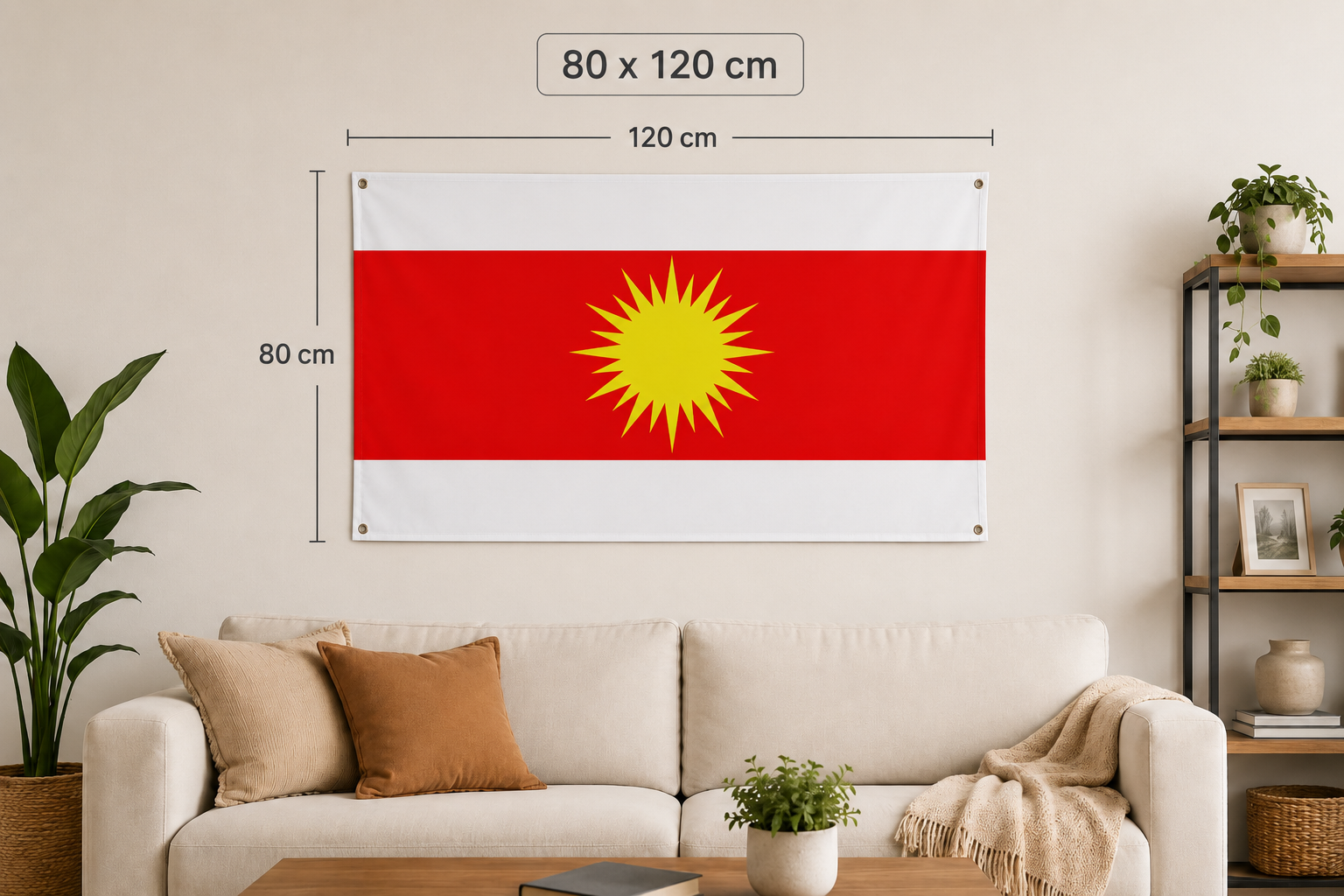 Yesidische Flagge 120 × 80 cm
